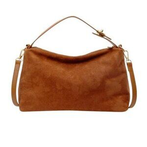 Suede Bags for Women Brown Leather Hobo Bags Slouchy Tote Handbag Vintage Sude